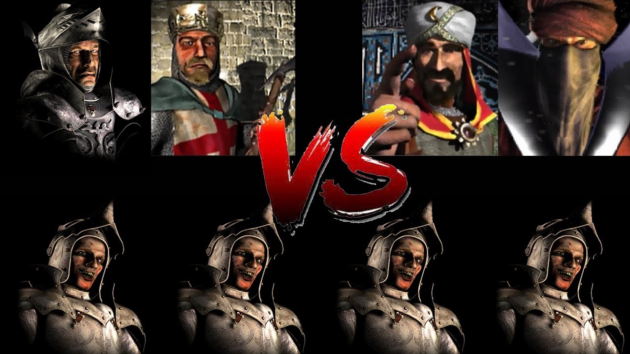 WOLF LIONHEART VS SALADIN WAZIR VS 4 RATS | REMATCH | Stronghold Crusader Ai Battle