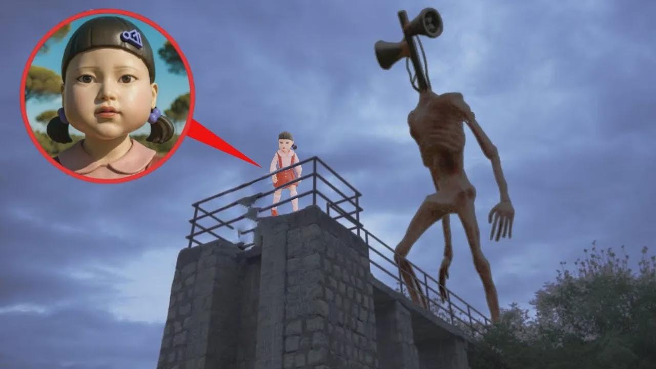 Sireno Head CAUGHT My Drone Filming the Squid Game Doll in Real Life!