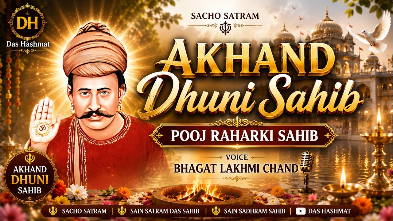 Akhand Dhuni Sahib Pooj Raharki Sahib || Sacho satram || Great Bhagat Lakhmi Chand
