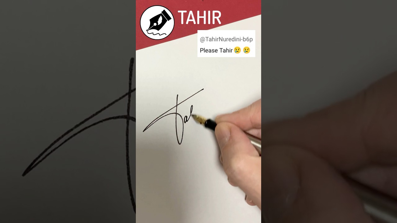 Signature Sign TAHIR 