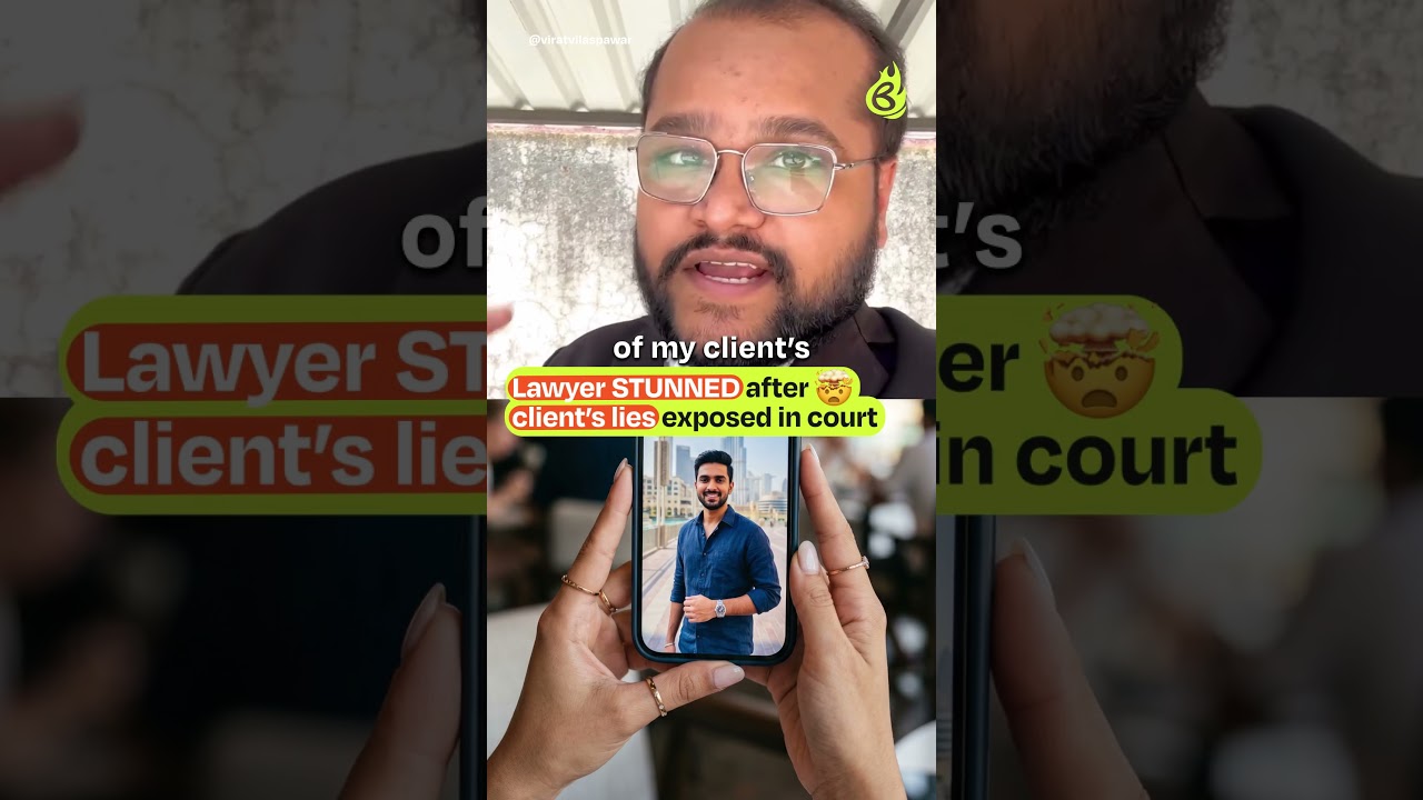 Lawyer stunned after client's lies exposed in court! #briefchaat #viral #indiancourt #comedyshorts