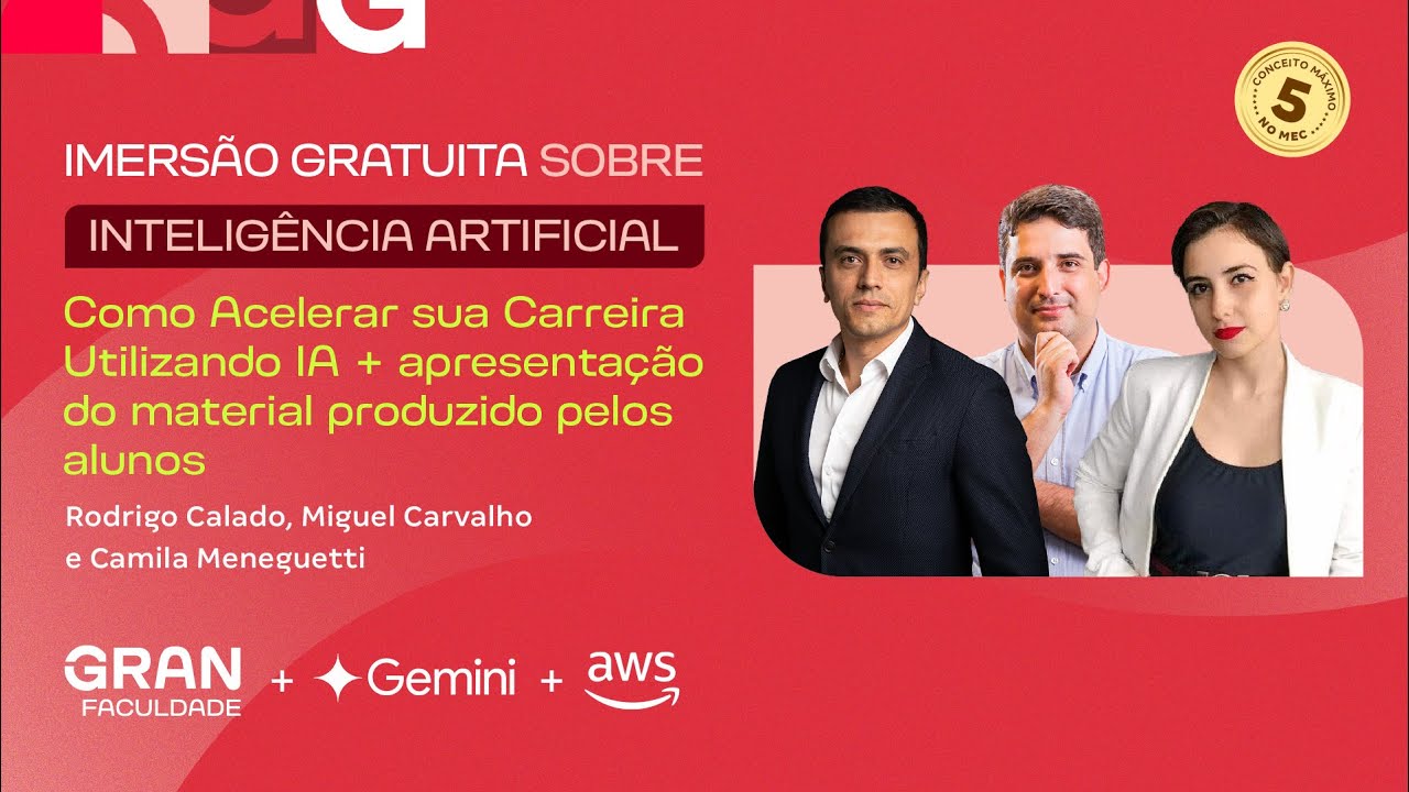 Imersão gratuita sobre inteligência artificial | Dia 03: Live de encerramento