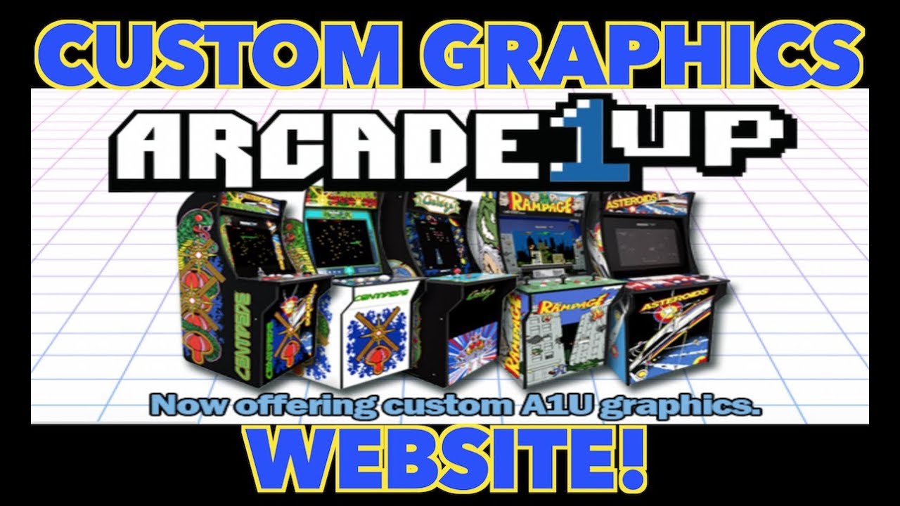 Get Custom Graphics and Art for Arcade1Up cabinets!