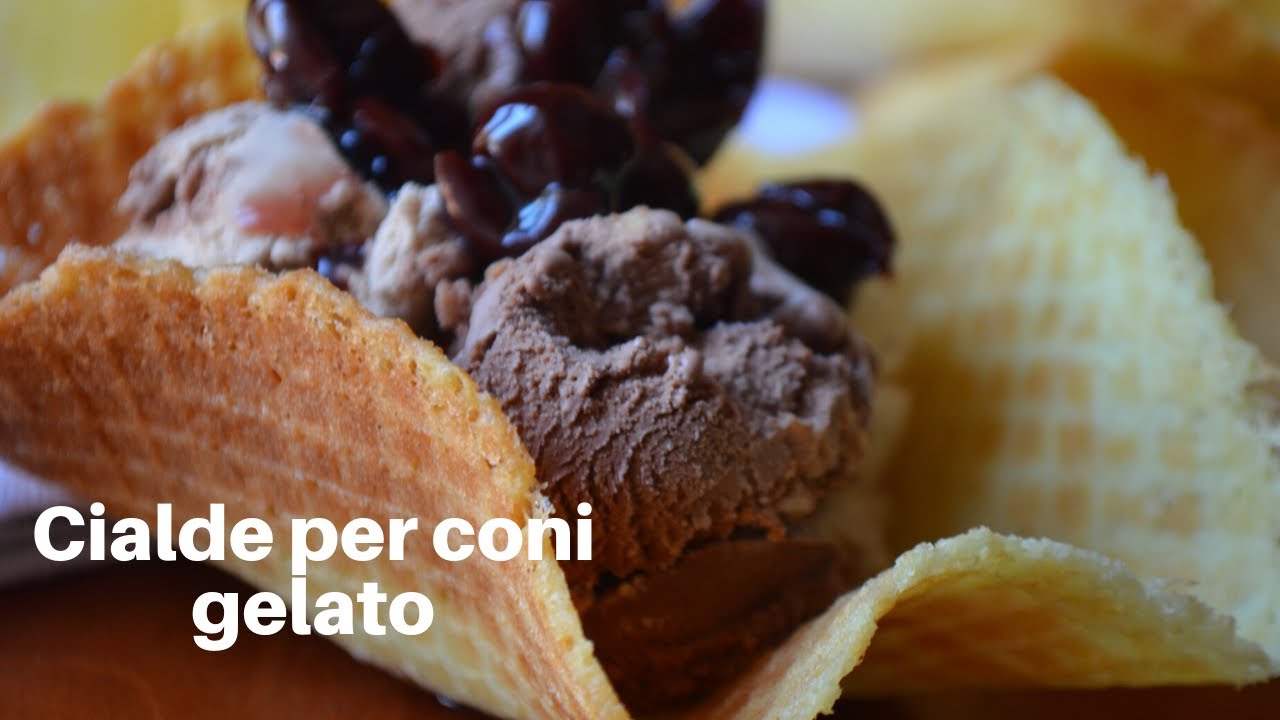 Cialde croccanti per coni gelato