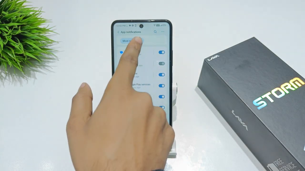 How to set app notification in lava blaze pro 5g | lava storm 5g me notification setting kaise kare