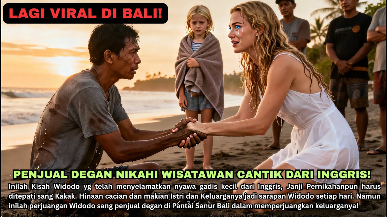 LAGI VIRAL DI BALI!! KISAH PENJUAL DEGAN NIKAHI  WISATAWAN CANTIK DARI INGGRIS! Perjuangan Nyata!