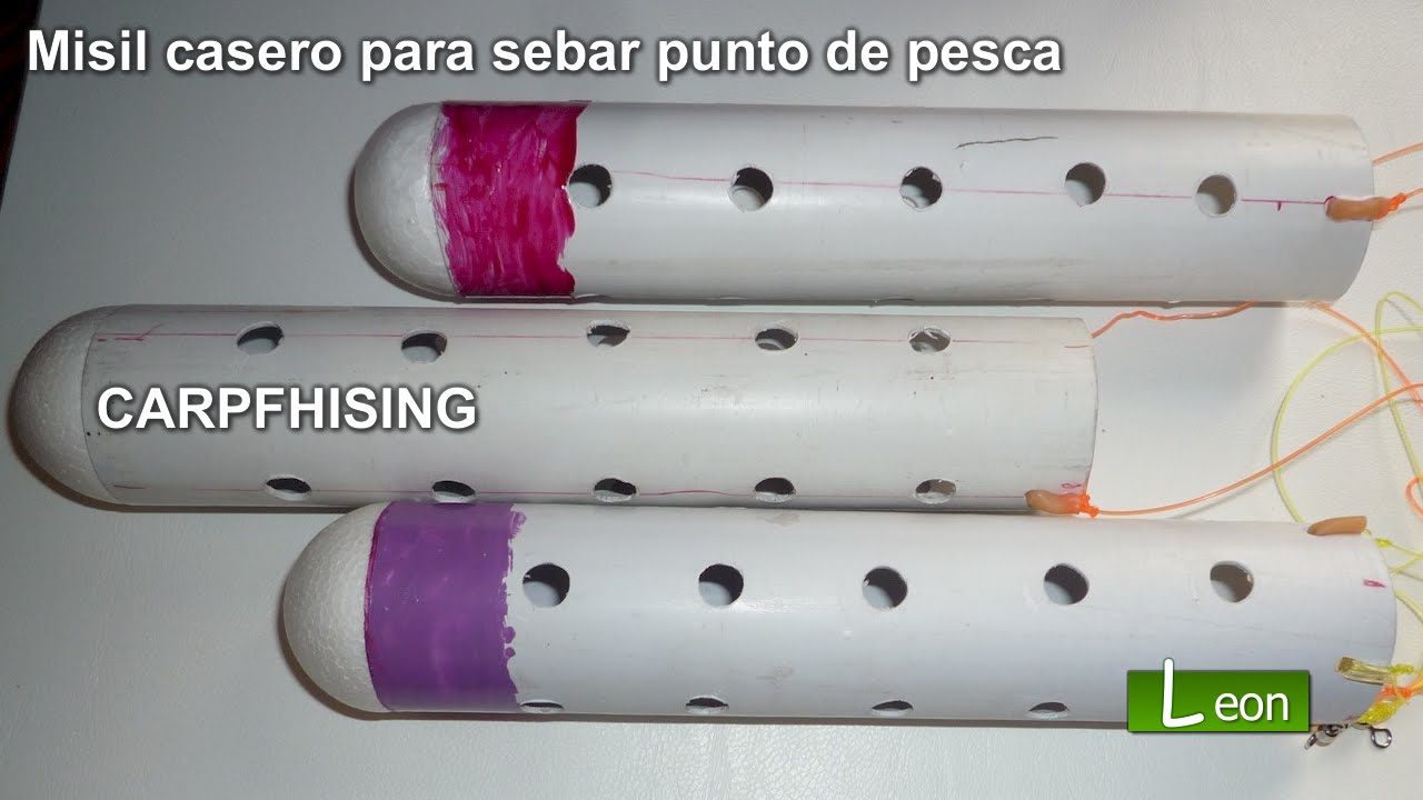 Cohete Cebador casero para cebar lugar de pesca / Carpfishing.