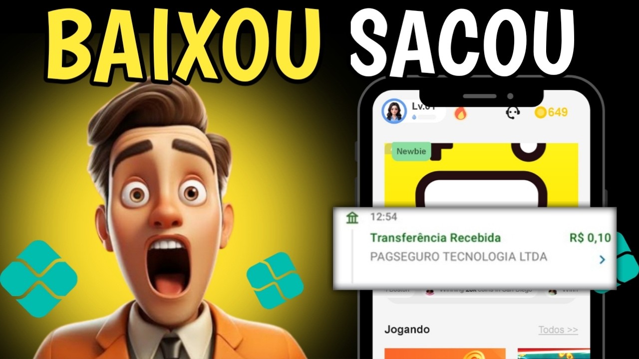 🤑 NOVO APP DE JOGOS PAGANDO NO PIX E PAGBANK