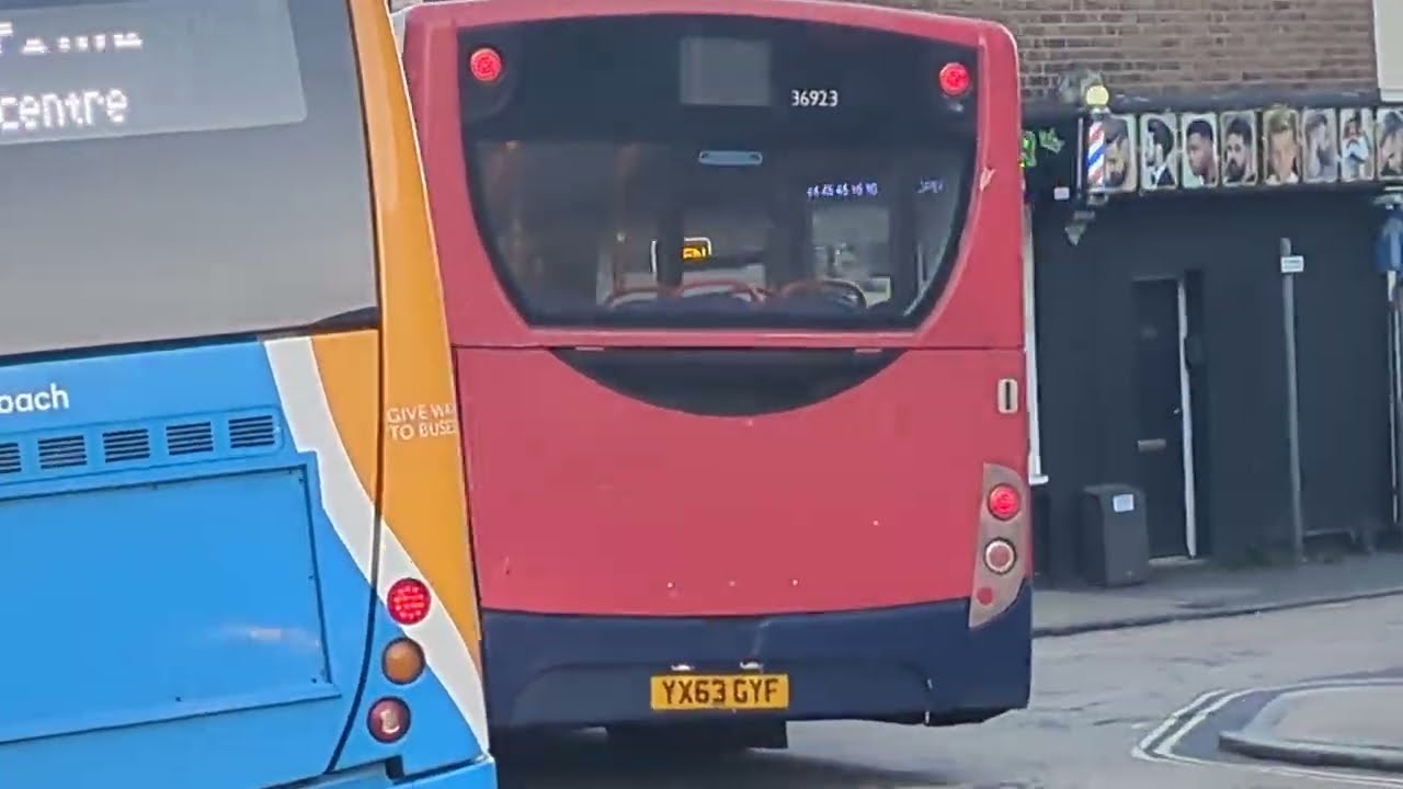 Here is the Stagecoach bus 36923 on the number 7 in Aldershot Tuesday 17 March 2026