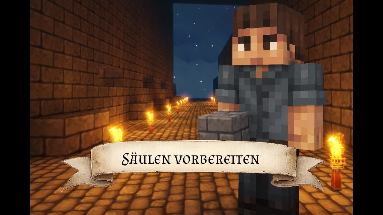 Minecraft OneBlock Castle - Die nächsten Säulen werden vorbereitet im ersten Gang | Folge 127