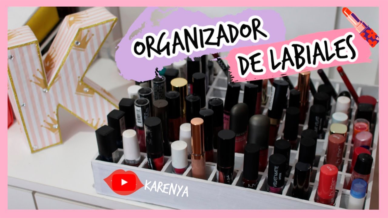 ORGANIZADOR de CART&Oacute;N para LABIALES ♻️ Adaptable para Esmaltes ✯ KARENYA