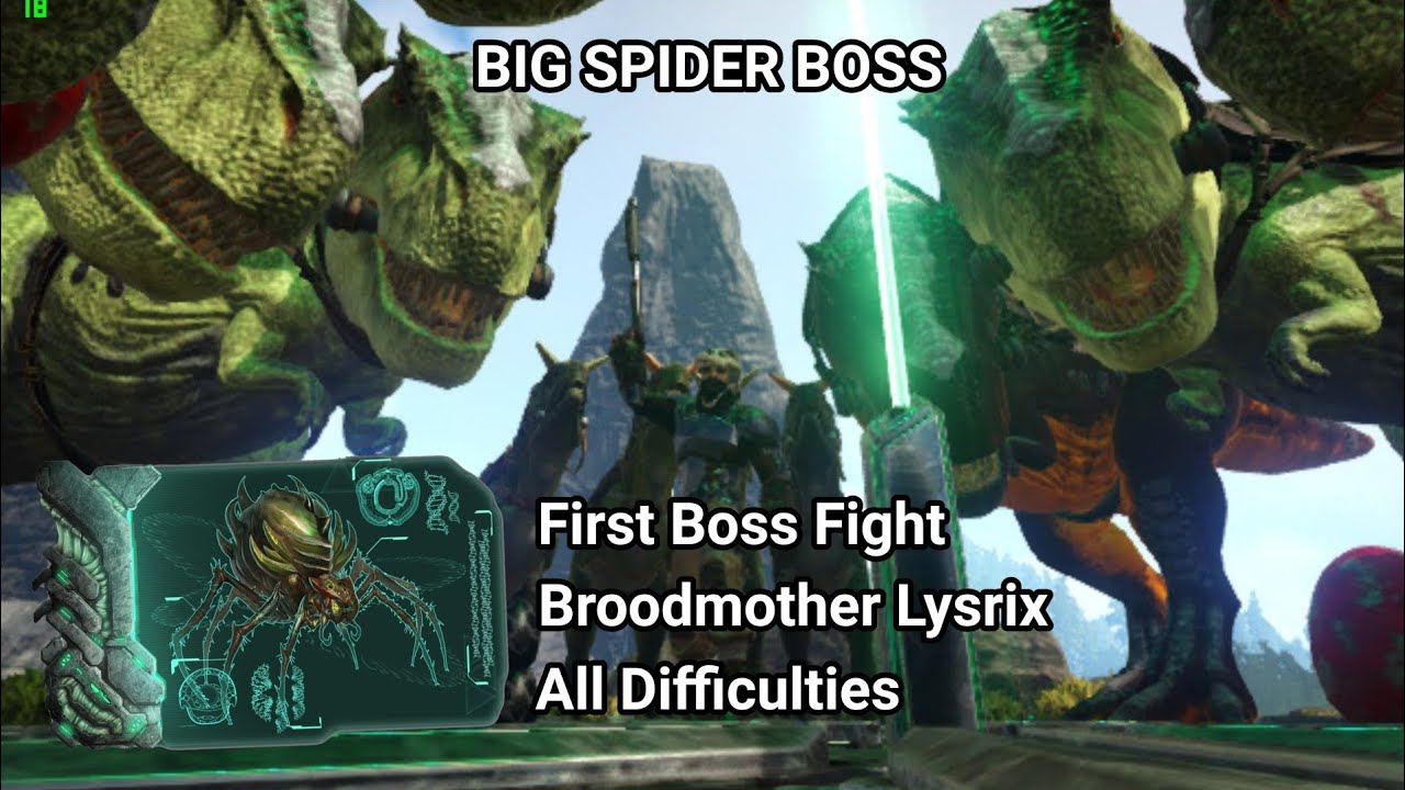 Broodmother Lysrix Defeated! | ARK Boss Fight