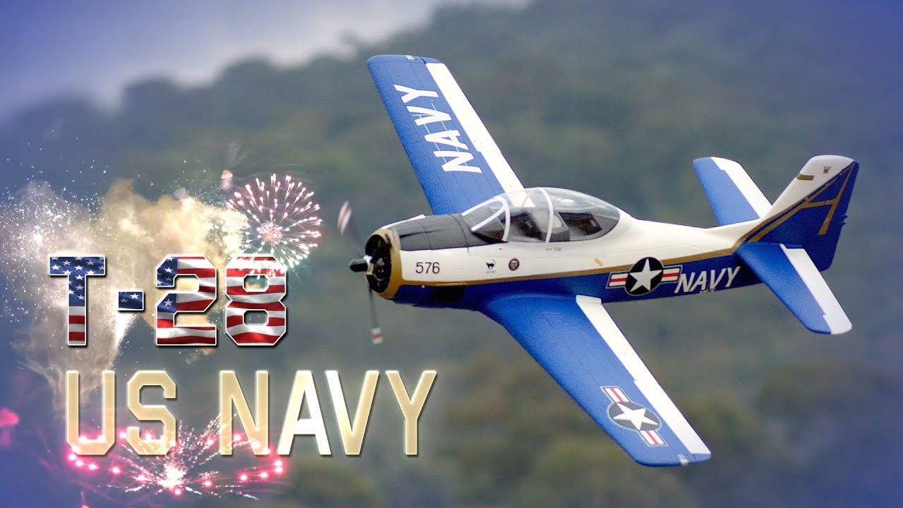 Durafly T-28 Trojan Naval Aviation Centennial Edition 1100mm - HobbyKing Product Video