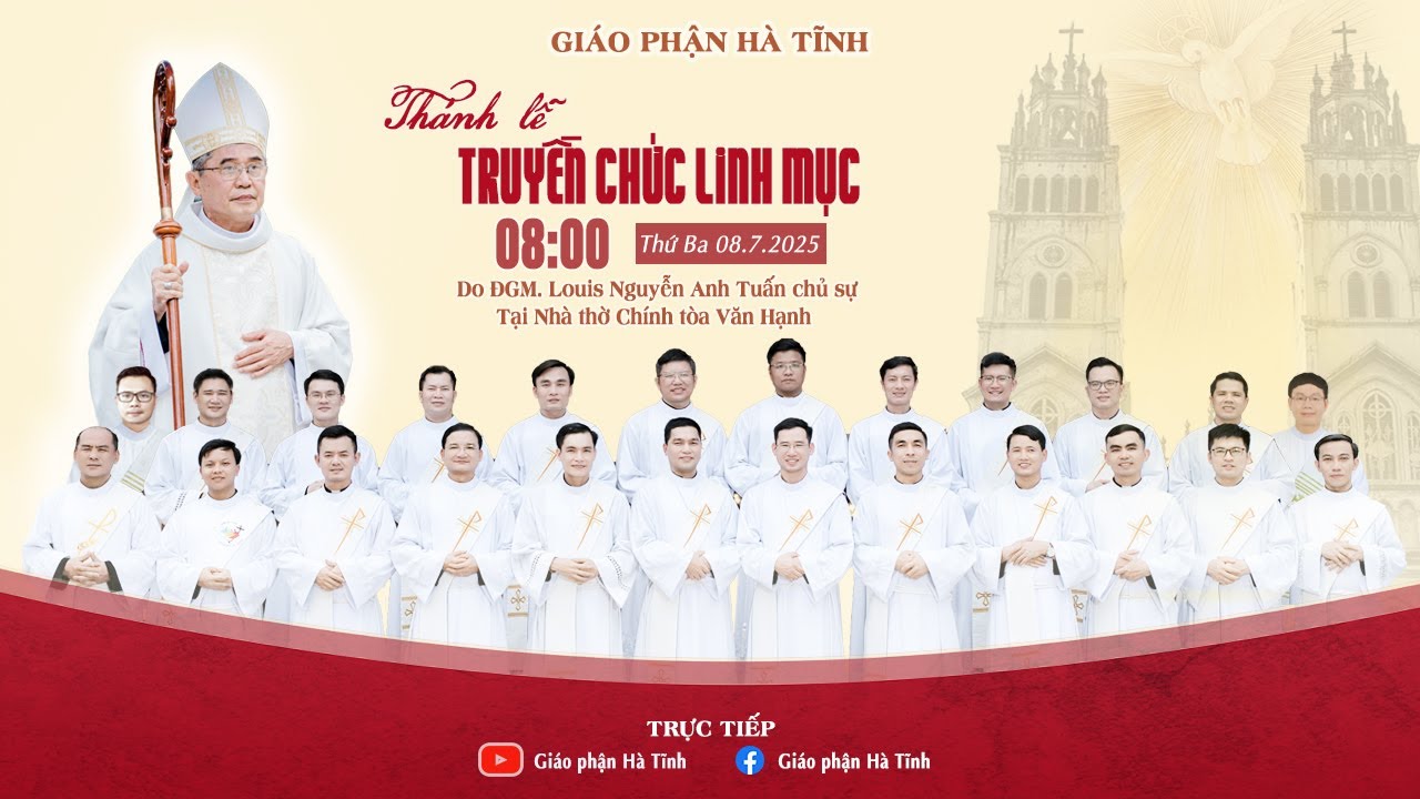 🔴TRỰC TIẾP: THÁNH LỄ TRUYỀN CHỨC LINH MỤC 2025 | GIÁO PHẬN HÀ TĨNH