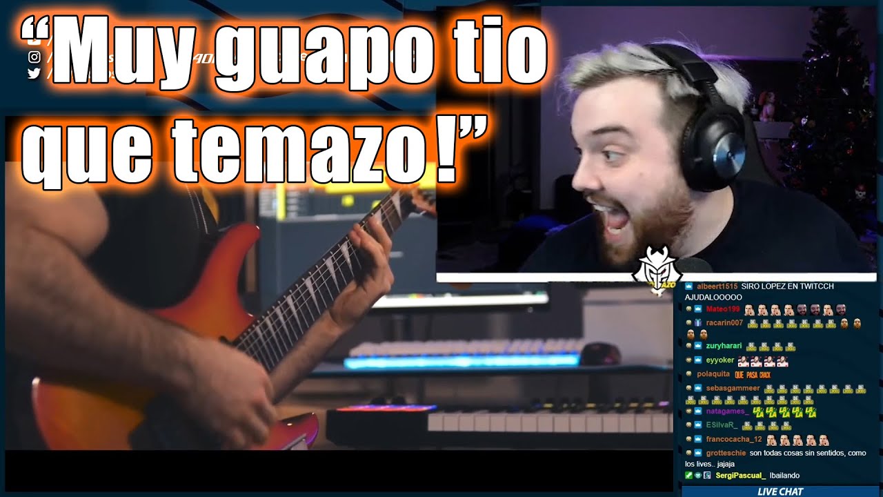 IBAI REACCIONA A MI ROCK COVER DE TOXICIDAD FUERA! (El Cuarteto de Ibai - Lucas Requena)