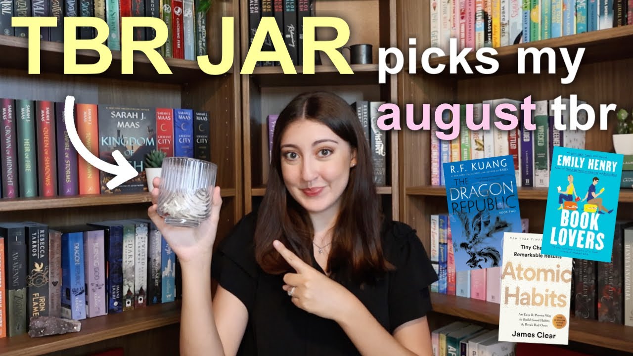 TBR jar picks my august reads 📚🫙⭐️ random book prompts decide my tbr!