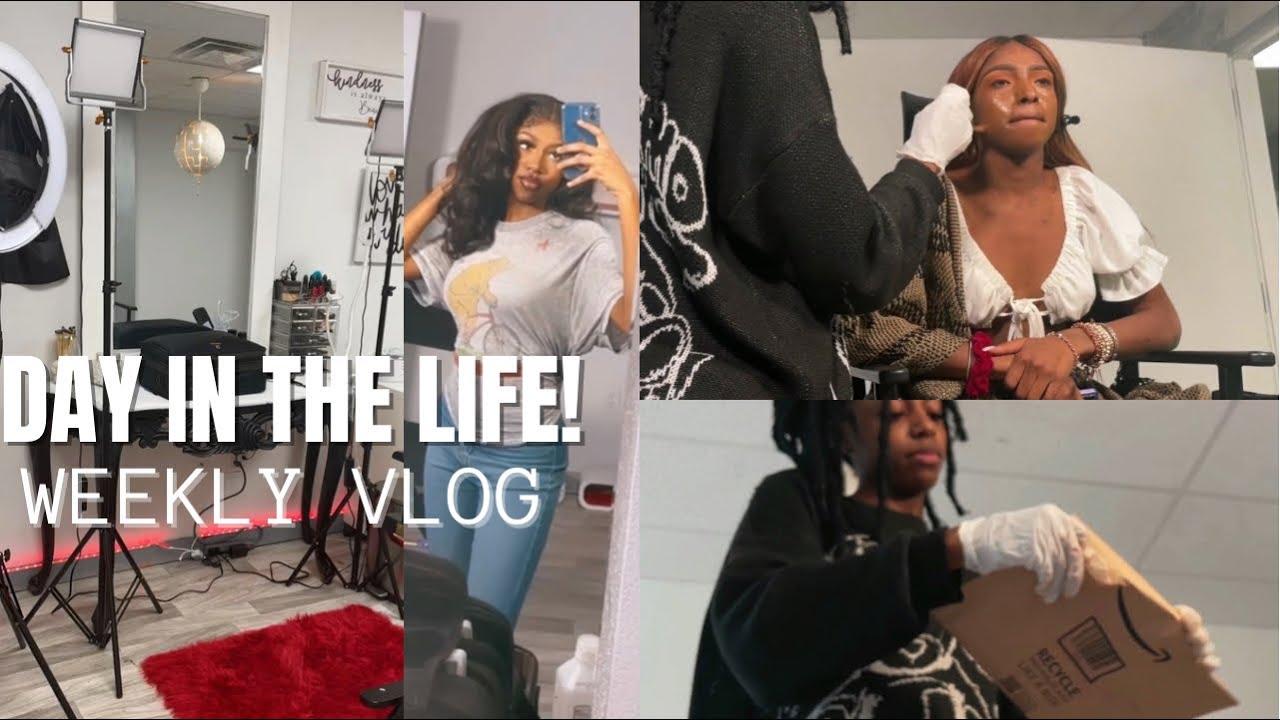 MUA DAY IN THE LIFE | 8 MAKEUP APPOINTMENTS😱 | AMAZON UNPACKAGING ✨| & MORE