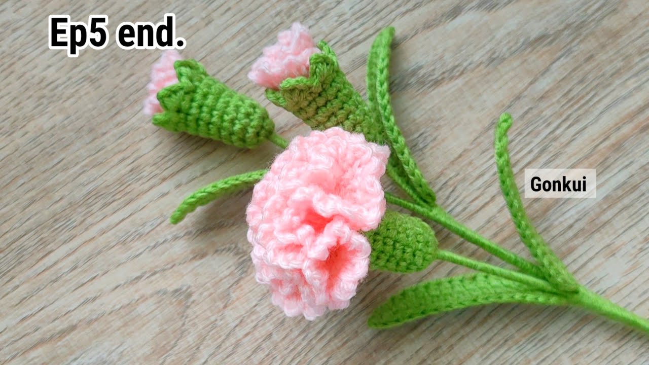 Ep5end. Assembly flower Easy Crochet Carnation Flower Tutorial step by step | Crochet Flower Bouquet