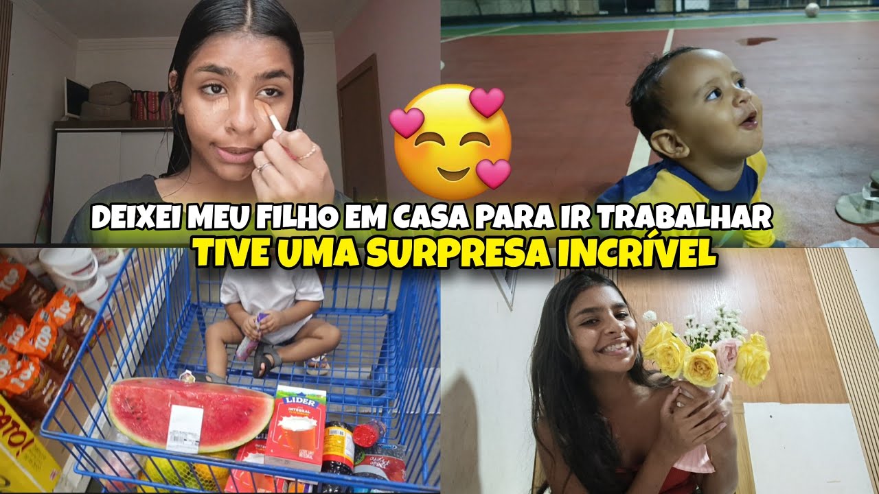 DEIXEI MEU FILHO EM CASA PARA IR TRABALHAR-/ TIVE UMA SURPRESA INCRÍVEL 🥰