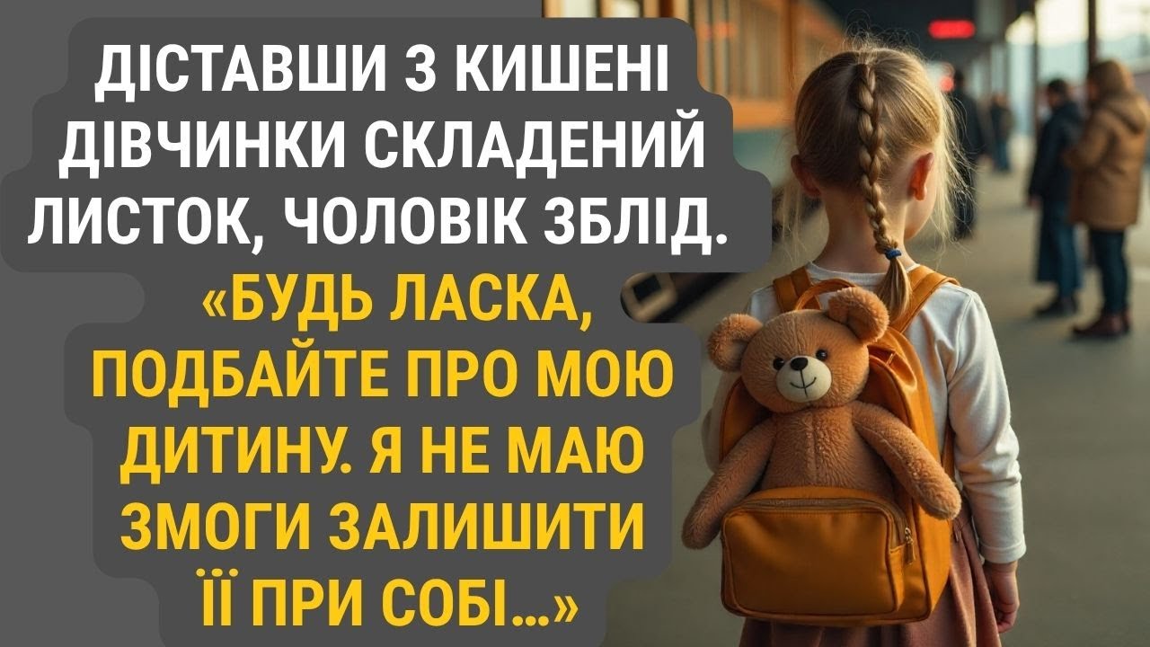 Побачивши папірець, захований у кишені дівчинки, чоловік машинально його розгорнув  і враз скам’янів