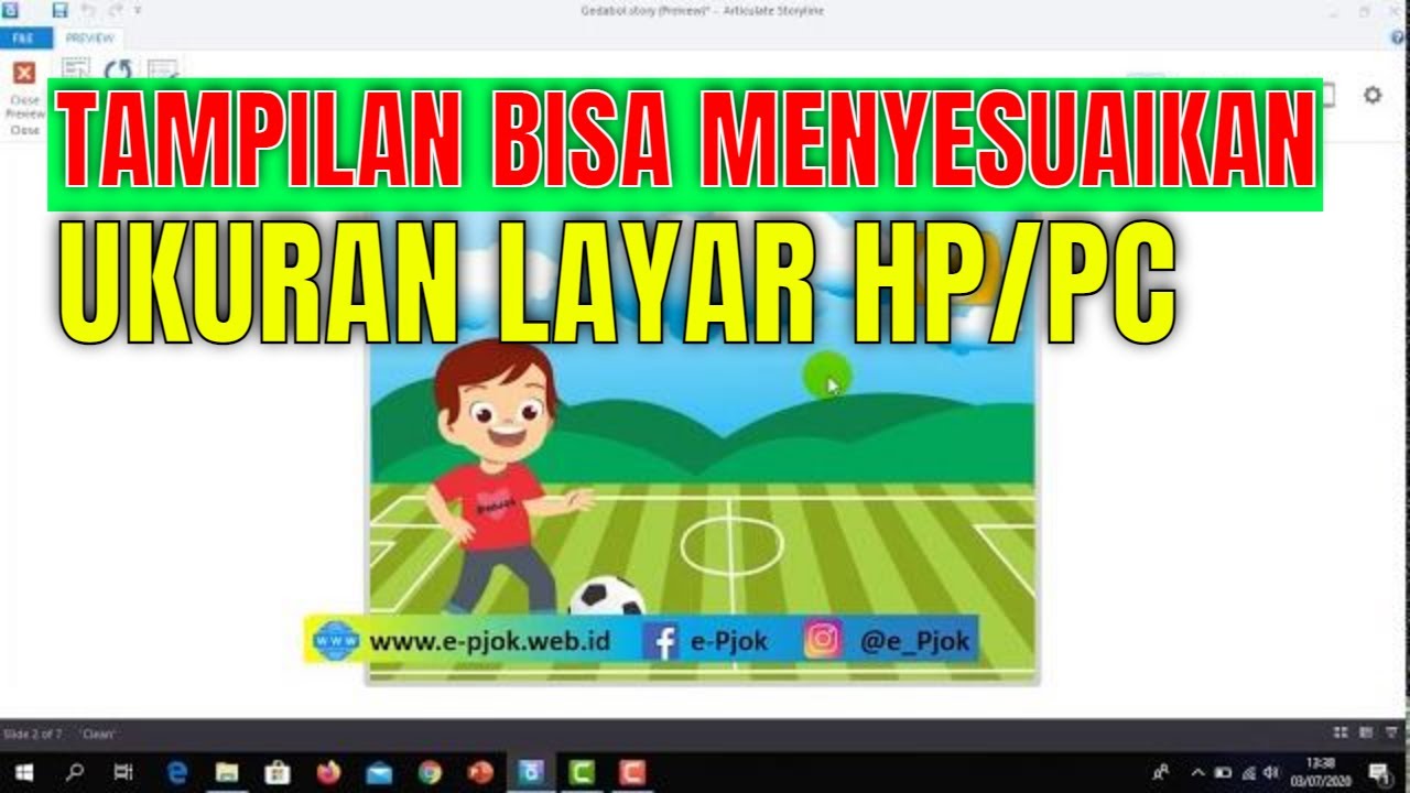 Tutorial articulate storyline 3 - Buat Tampilan Responsif auto menyesuaikan ukuran Laptop/HP