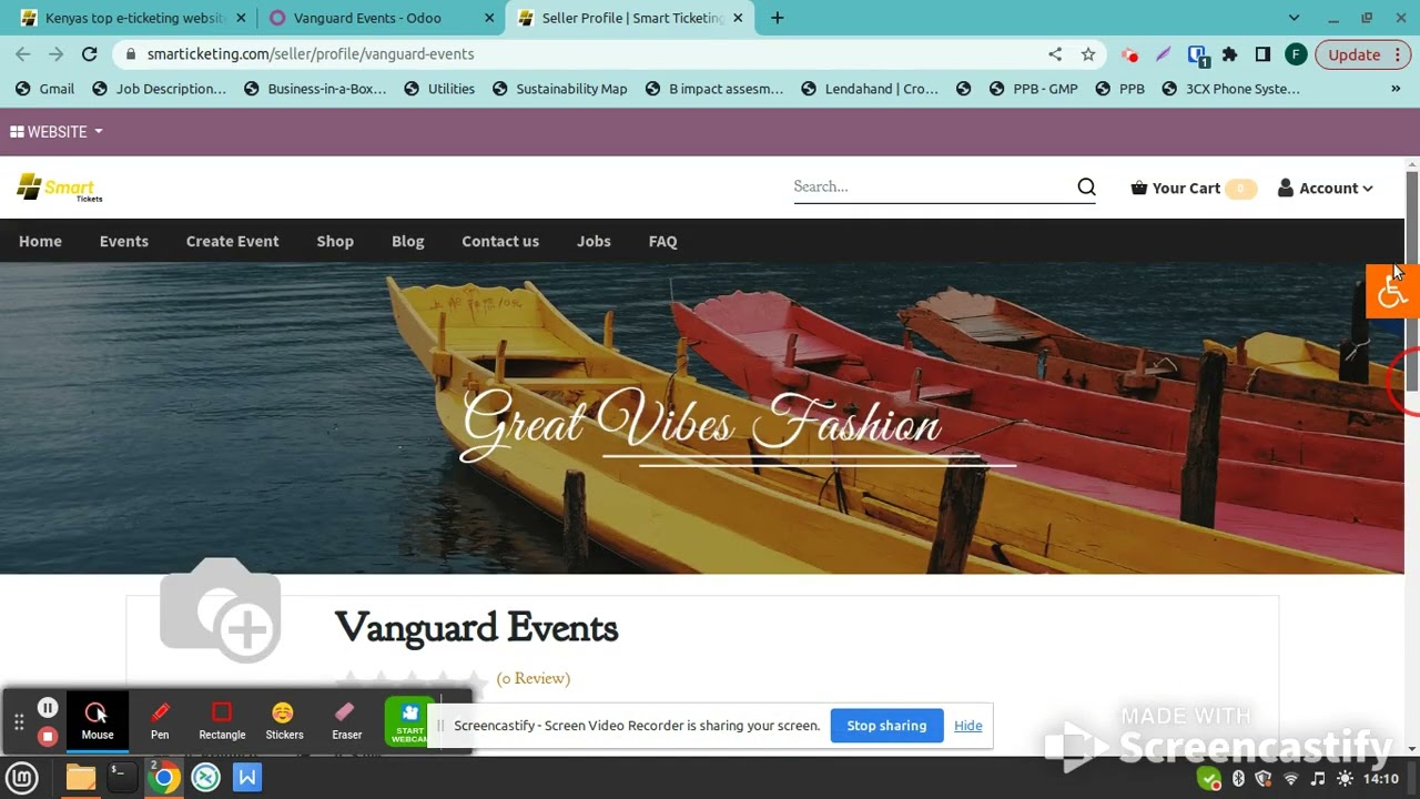 Registration as an Event Organizer on Smart Tickets