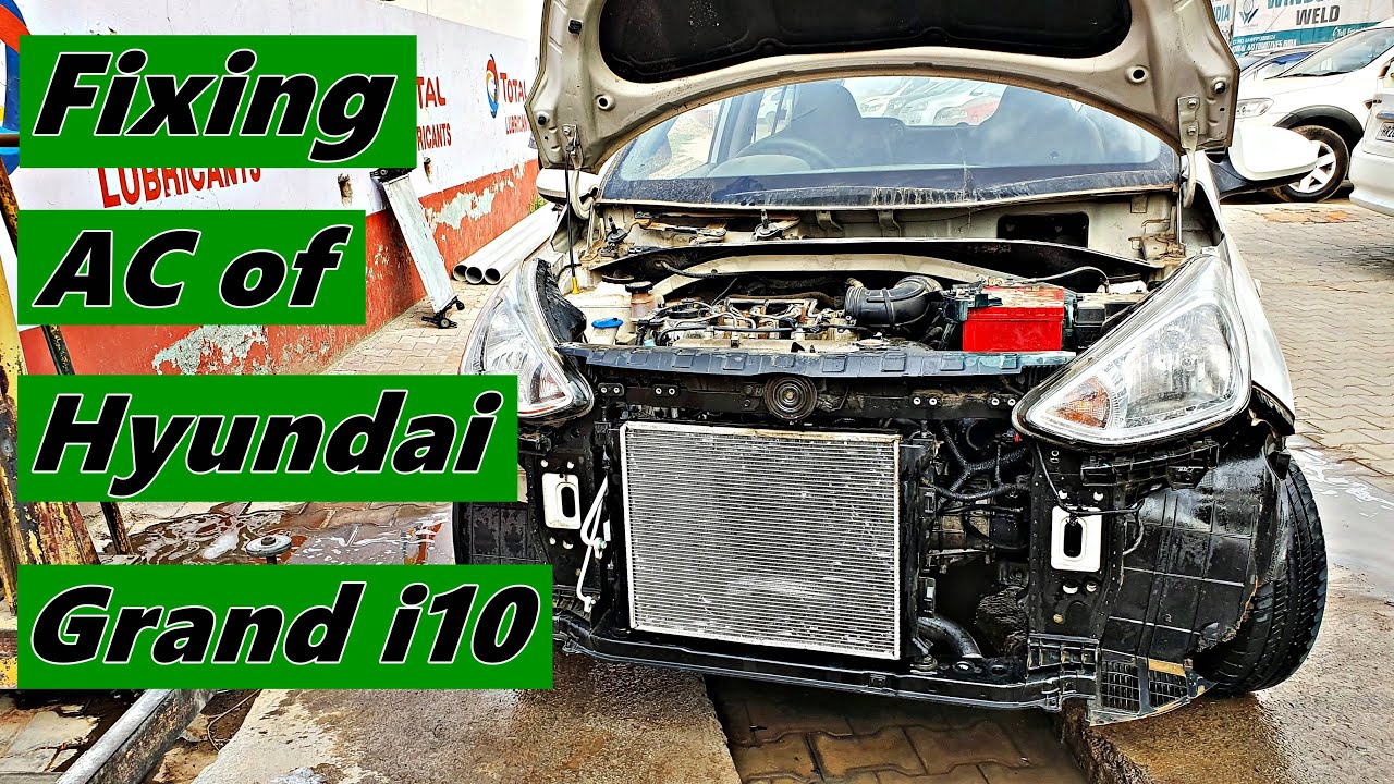 Fixing AC of Hyundai Grand i10 | Cooling Coil & Condenser Replaced