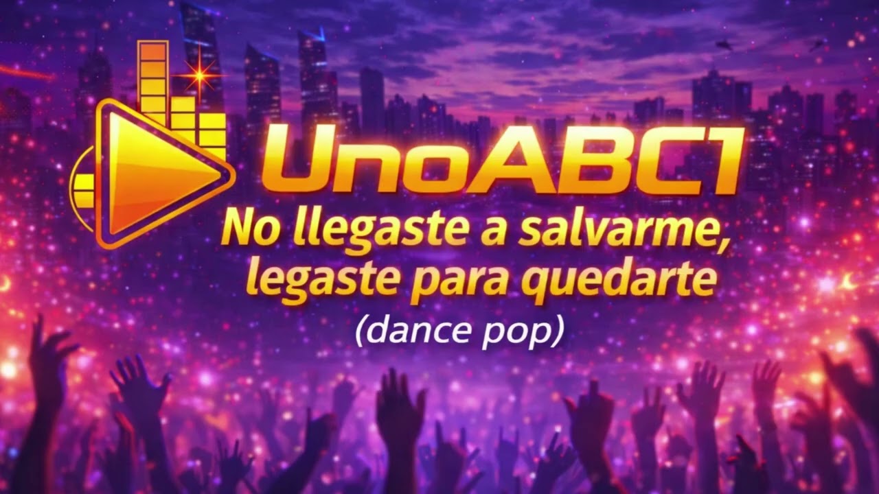 No llegaste a salvarme, llegaste para quedarte(dance pop - español)