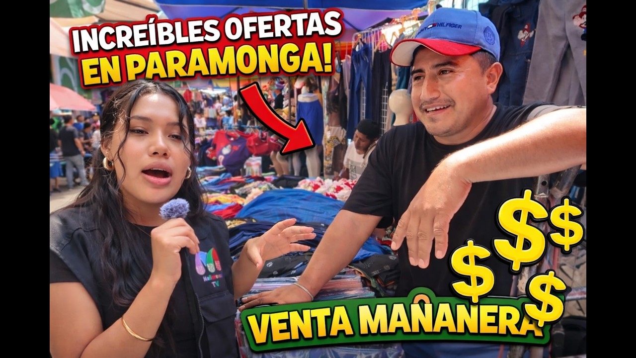 VENTA MAÑANERA EN PARAMONGA: ¡ROPA DESDE PRECIOS INCREÍBLES!
