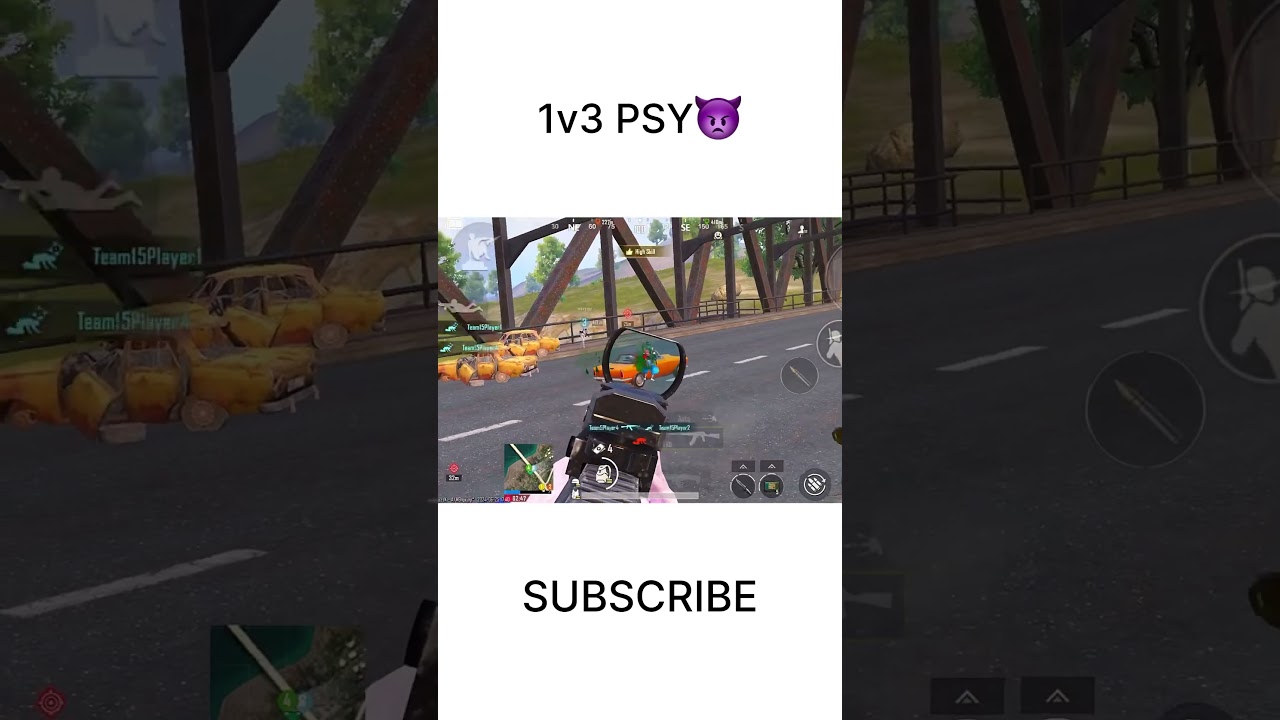 1v3 PSY👿 #14promax #pubgmobile #90fps #bgmi #bgmishorts#scout#jonathan#mortal#goblin#spower