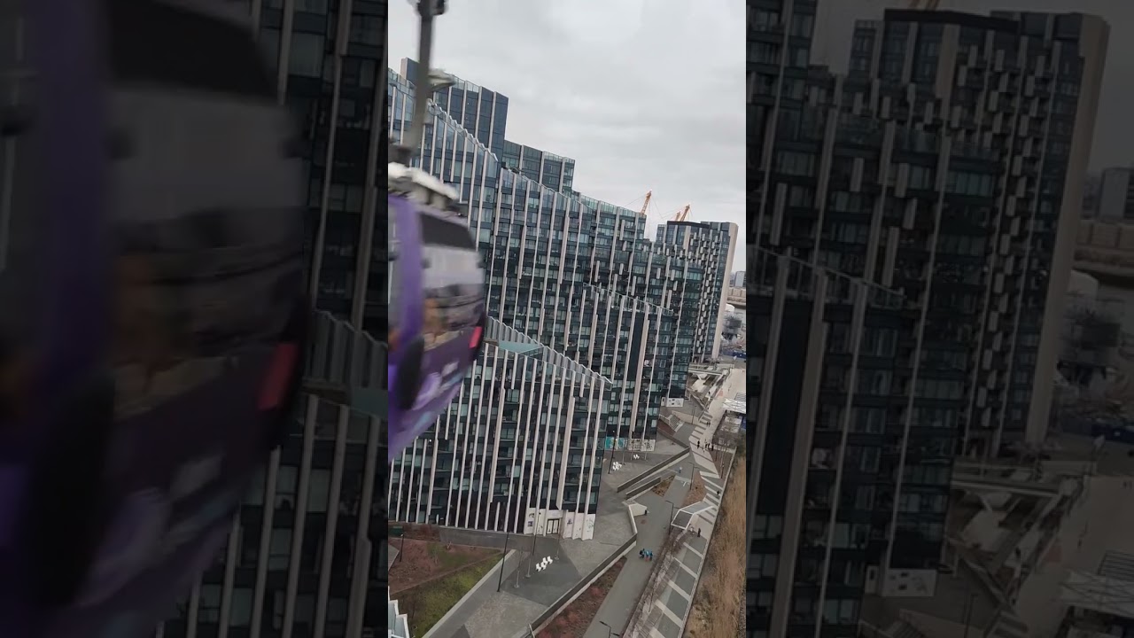 Aerial view from London cable car 