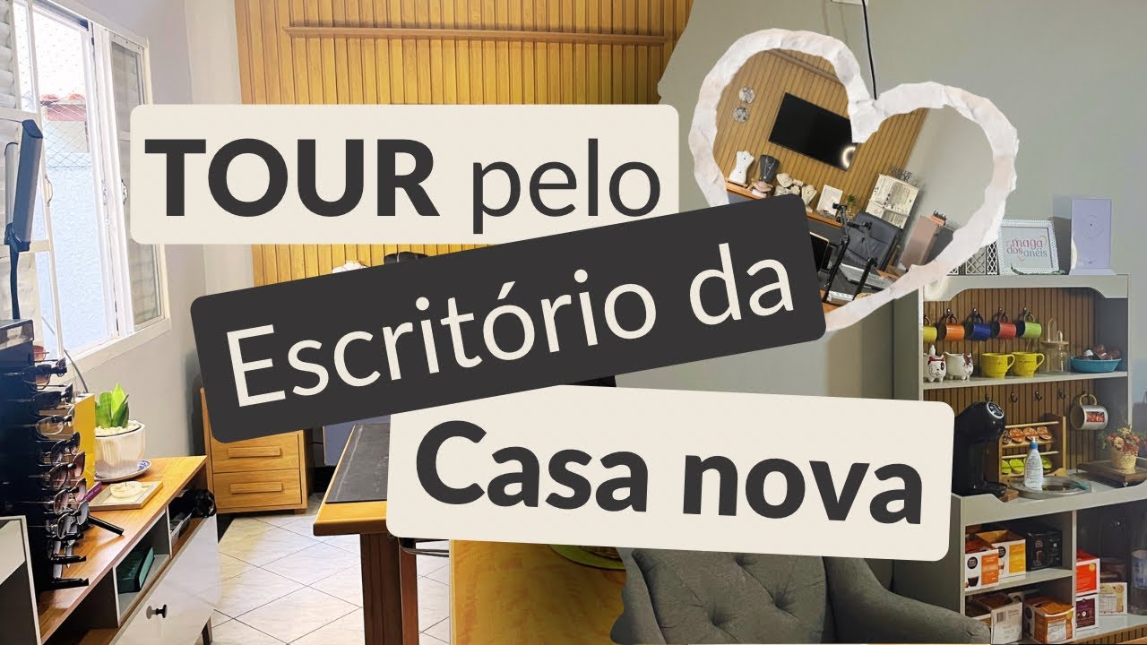 Tour completo pelo meu novo escritório ✨ | Casa nova, nova energia!