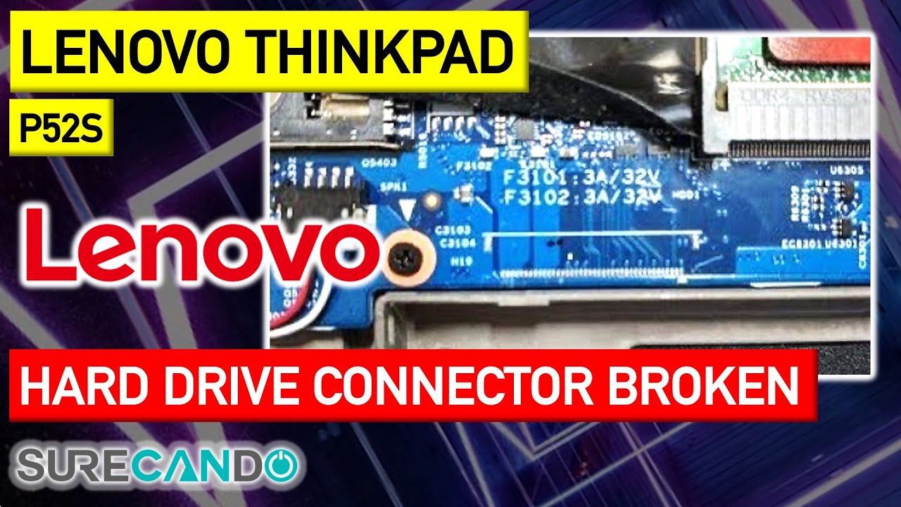 Lenovo ThinkPad P52S Hard Drive Connector Broken Repair Attempt Fixed Real Pain! p51 p52 p51s HDD