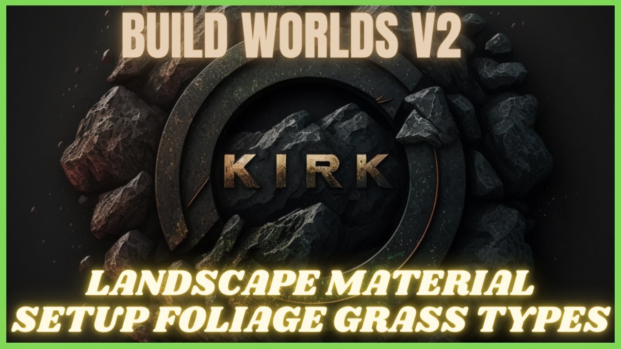 Adding Foliage Grass Types | Game Ready landscape Shader | BWV2
