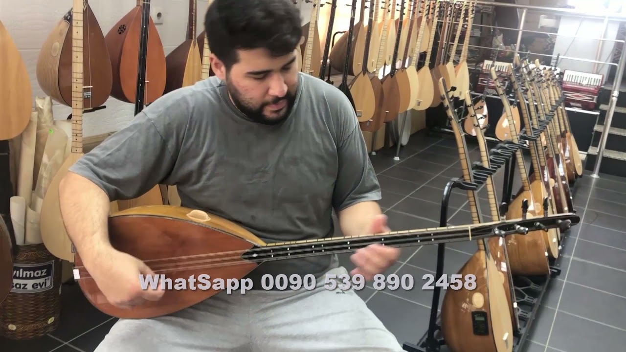 Oyma Dut Bağlama Kısa Sap 41.5 cm.