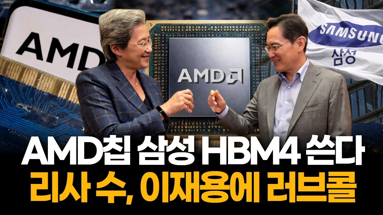 AMD 새 칩에 삼성 HBM4 꽂는다…리사 수, 이재용에 러브콜
