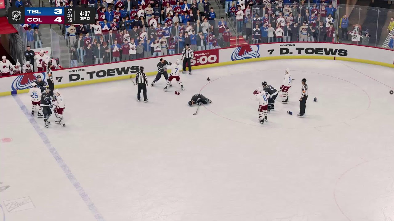 Lightning vs Avalanche 25-26 Season Full Game simulation NHL 25