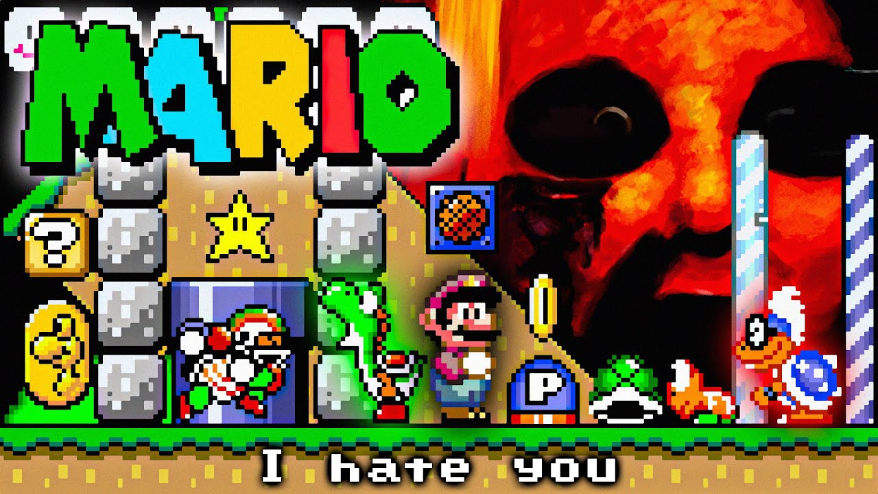 MARIO (Super Mario World Creepypasta Hack) ~ Full Walkthrough 4K60FPS!