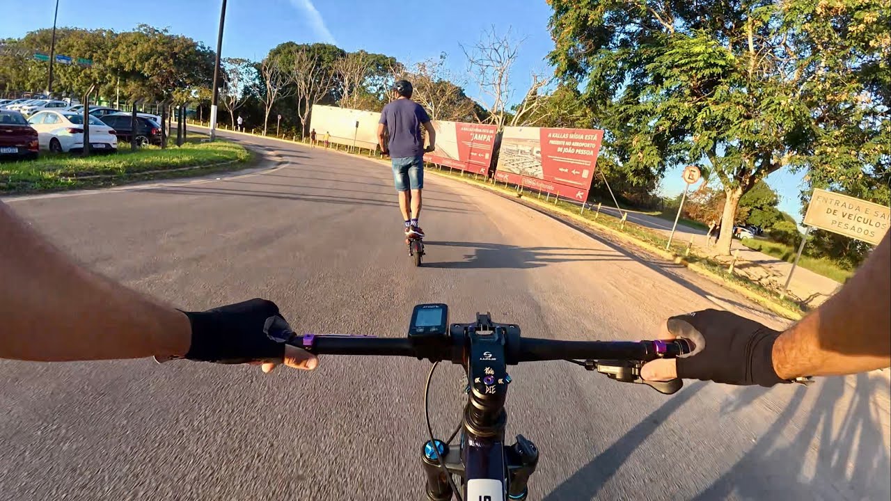 Patinete rápido de mais | Treino solo no aeroporto