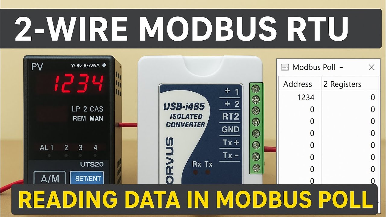 UT520 Modbus Communication Explained! Real-Time Polling, | & Register Reading (Full Practical Guide)