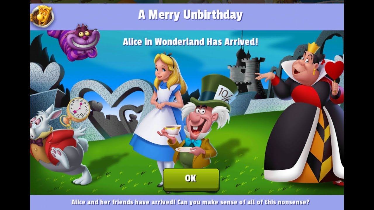A MERRY UNBIRTHDAY EVENT FIRST GAME PLAY IN DISNEY MAGIC KINGDOMS