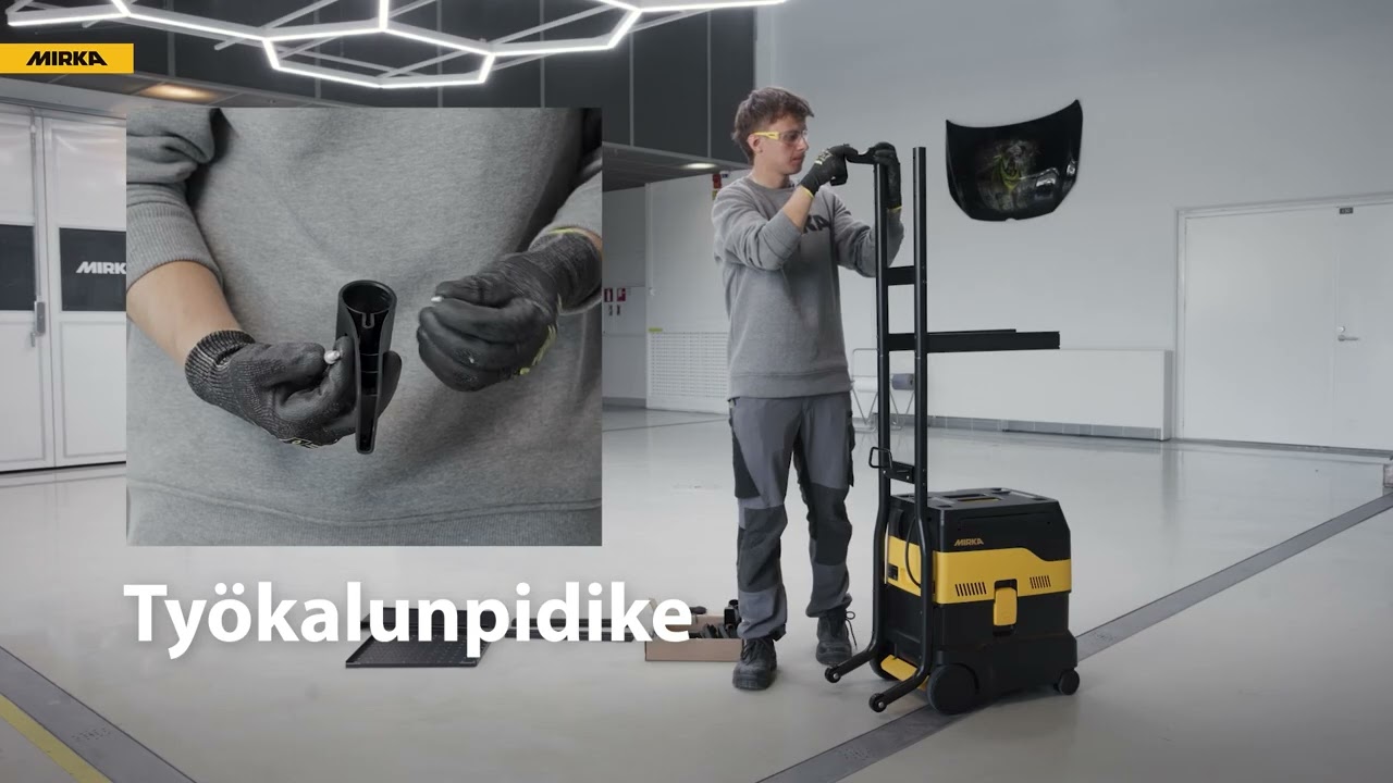 Mirka® DEXOS 1230 Työaseman asentaminen