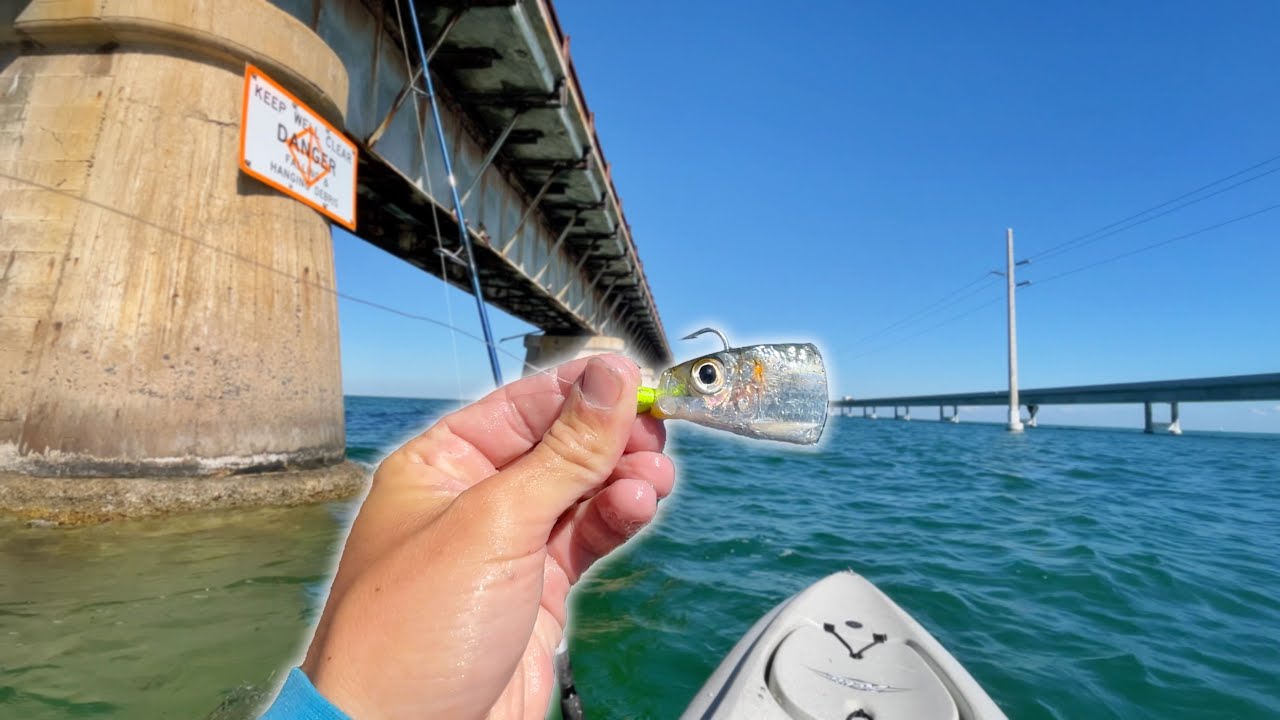 Fun Fishing the Seven Mile Bridge! Florida Keys Kayak Fishing!