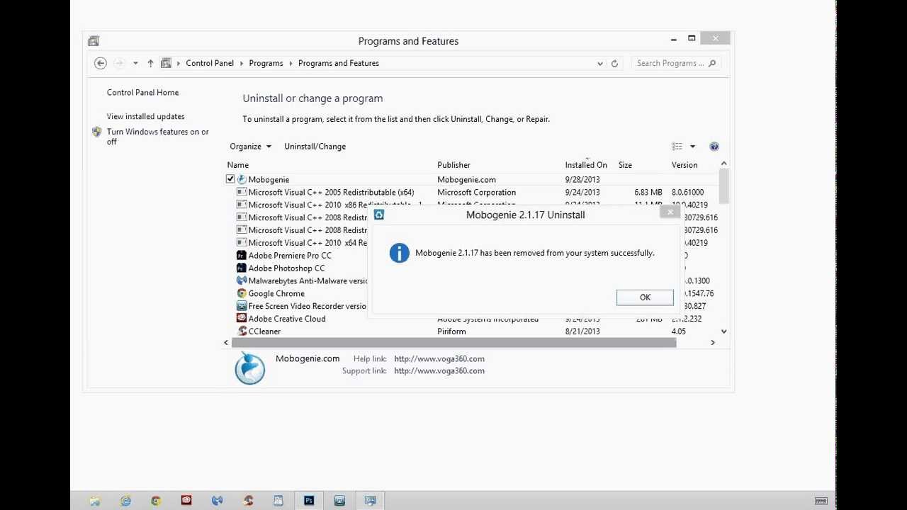 How to uninstall Mobogenie (Mobogenie.com) - Microsoft Windows