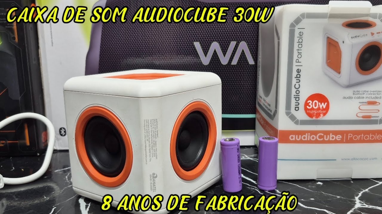 CAIXA DE SOM AUDIOCUBE 30W BLUETOOTH 4.1 