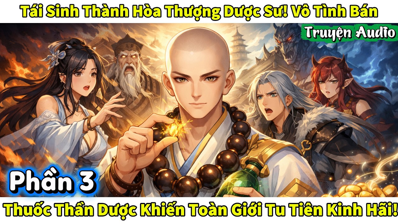 P3 Tái Sinh Thành Hòa Thượng Dược Sư, Vô Tình Bán Thuốc Thần Dược Khiến Toàn Giới Tu Tiên Kinh Hãi!