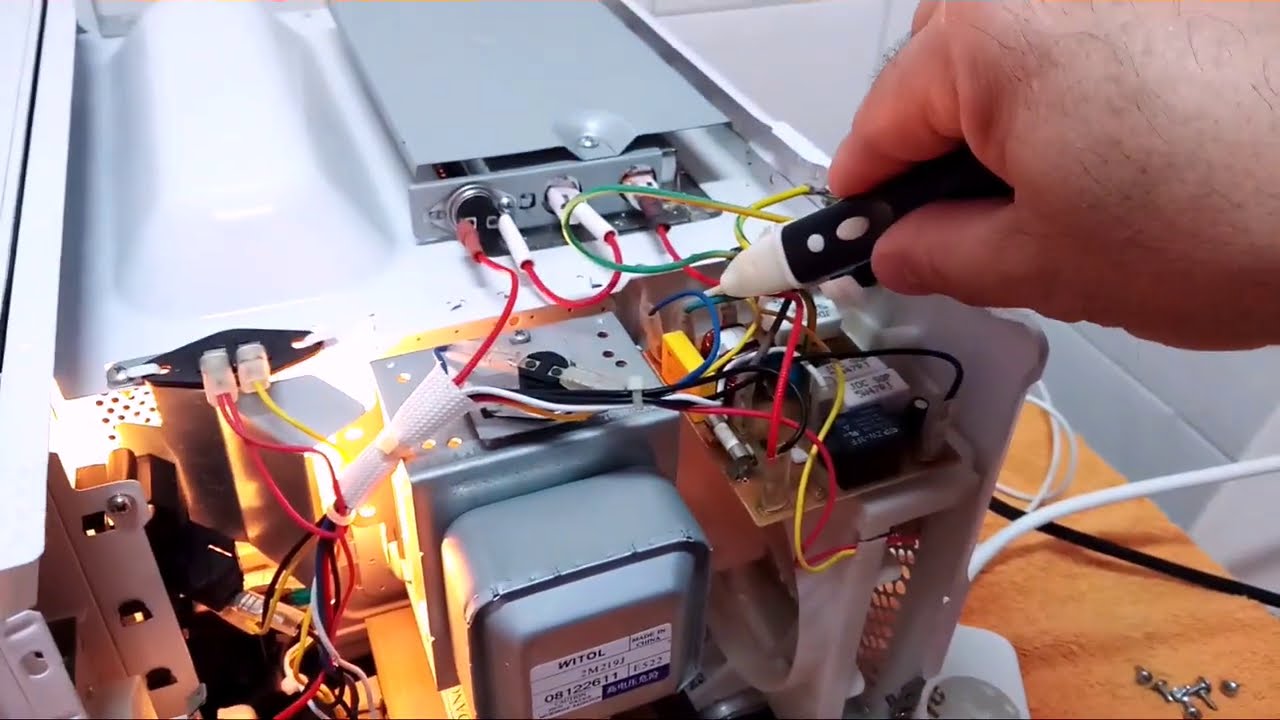 COMO LOCALIZAR QUE FALLA ANTES DEL TRAFO DE ALTA TENSION HORNO MICROONDAS  ¿QUE CABLE SEGUIR?
