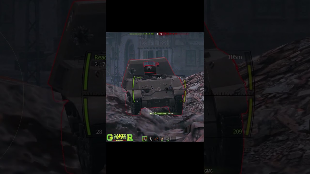 Pz.Kpfw. 38H 735 (f) - 1 vs 6 #shorts #wotgr #short
