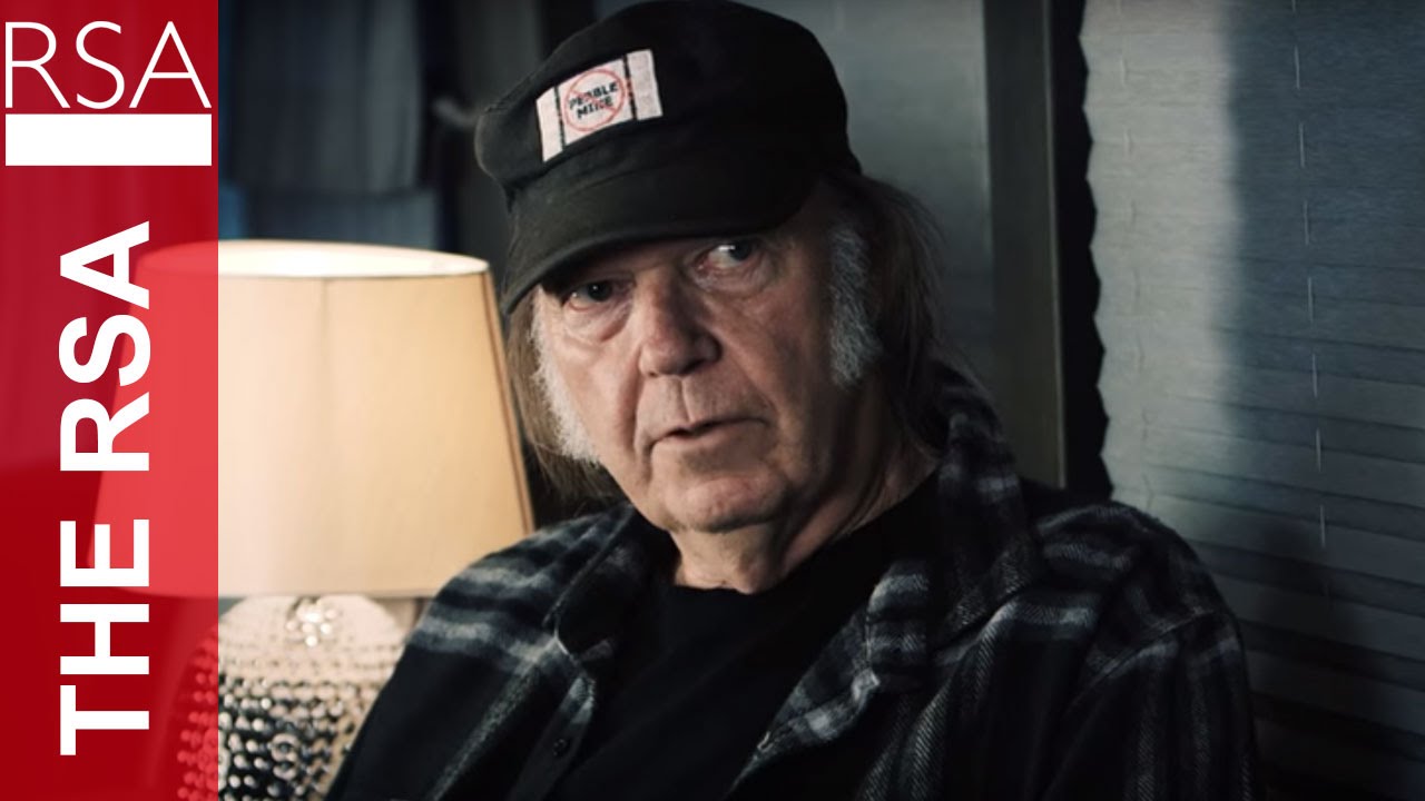Musician & Activist Neil Young with the RSA's Matthew Taylor