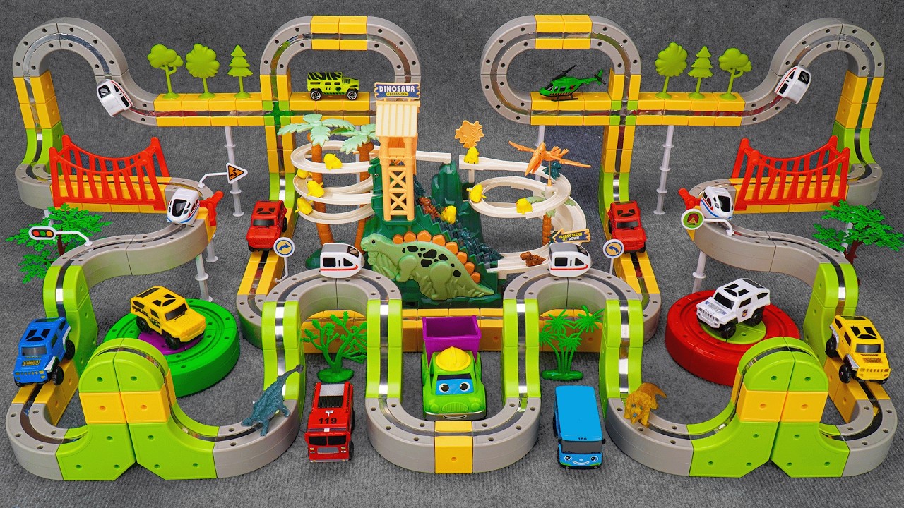 30 minutes of satisfying Anti-Gravity High-Speed Train and Animals Park toy ASMR | Toy review